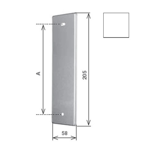 Placca cieca alluminio per - placca,