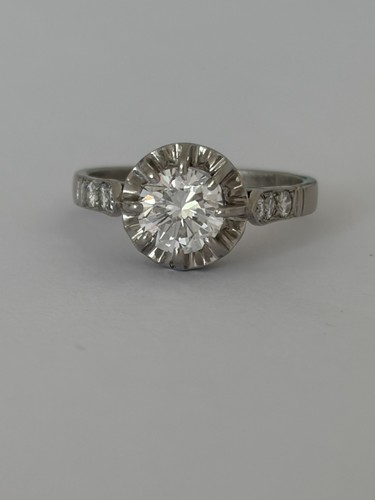 7724 anello platino diamante - 7724,