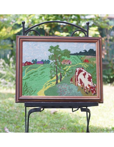Quadro vintage con ricamo - con,