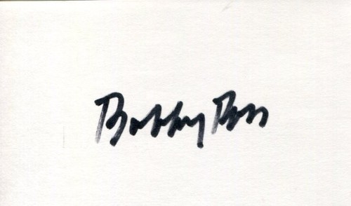 Autografo firmato bobby ross - autografo,