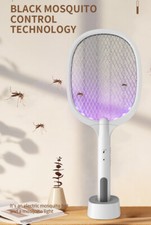 NUOVA Racchetta Zanzare Led Fulmina Insetti Lampada Elettrica Ricaricabile 2in1