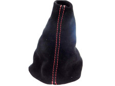 cuffia leva cambio per Fiat Panda 141 in vera pelle scamosciata nera su misura