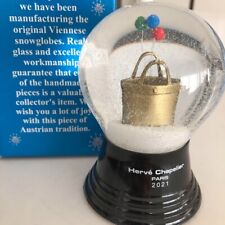 Herve Chapelier Tote Bag Gold Snow Globe 2021 Limited Edition nuova con scatola