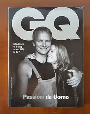 RIVISTA GQ NUMERO 1 OTTOBRE 1999. MADONNA E STING