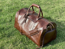 Borsone in pelle weekender bag