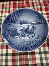 Piatto natalizio Royal Copenhagen Bing & Grondahl 2005 giro in slitta