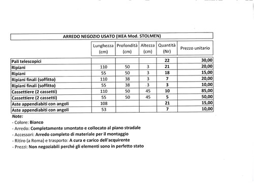 Arredo negozio abbigliamento - , (
