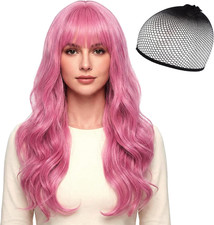 66cm sintetico parrucca rosa - 66cm,