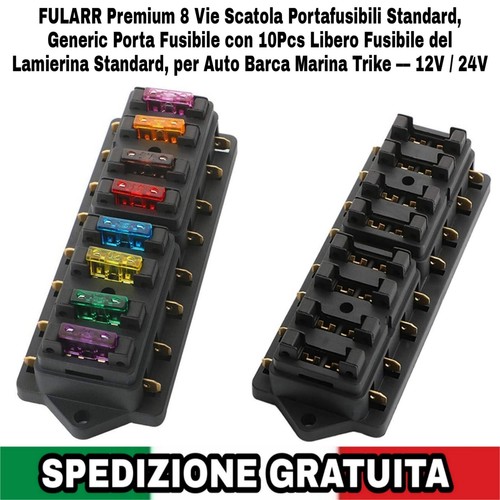 Portafusibili standard vie - portafusibili, 8