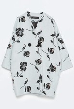 ZARA MANTEL JACKET STAMPA