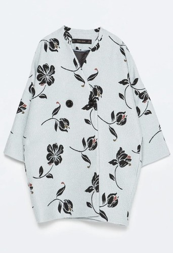Zara mantel jacket floreal - zara,