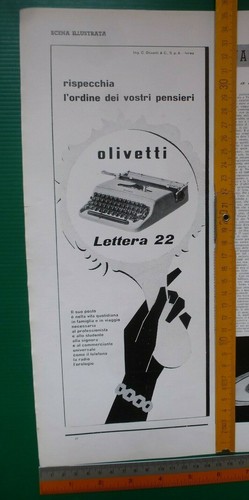 Pubblicità olivetti lettera - pubblicità,