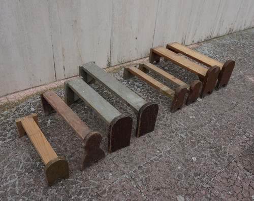Lotto cavalletti rustici - , in
