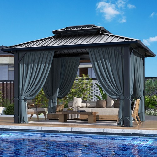 Gazebo rigido x12 tettoia - gazebo, 10'x12'
