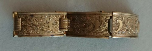 Vintage gold tone damascene - gold,