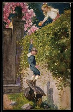 Cartolina artistica firmata E