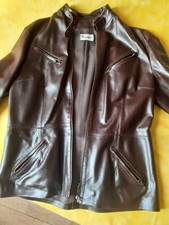 giacca in pelle donna marrone