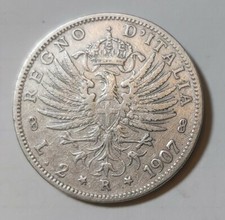 2 LIRE 1907 PERIZIATA