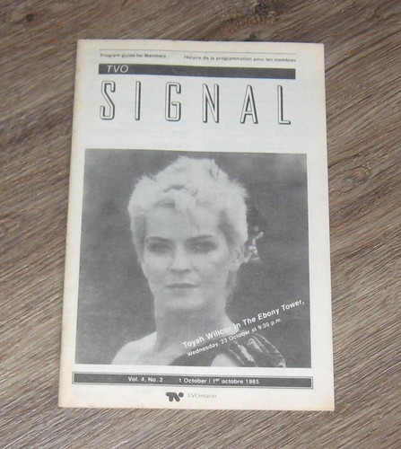 Tvo signal 1985 program - program, guide