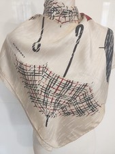 Burberry, foulard in seta vintage.
