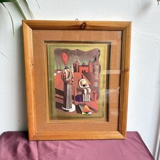 DE CHIRICO LE MUSE INQUIETANTI BASSORILIEVO VINTAGE VENDUTO CON CERTIFICATO