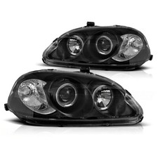 Fari Angel Eyes LED Nero per