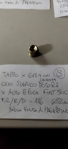 Tappo coppa olio - coppa, motore