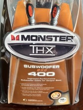 Monster THX Subwoofer 400 Gold Cavo Contatto 12ft / 3.65m Nuovo Sigillato