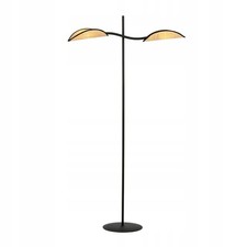 Lampada da terra Lotus nera