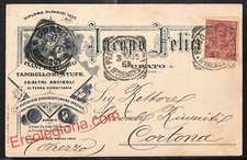 ah9097 - STORIA POSTALE - Prato Città - Ditta Lacopo Felici