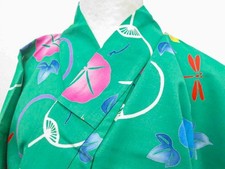 KIMONO GIAPPONESE YUKATA VERDE