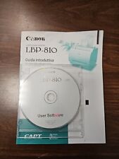 stampante canon laser lbp-810 user software cd driver guida utente + guida