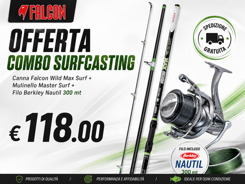 Combo canna falcon - combo, max