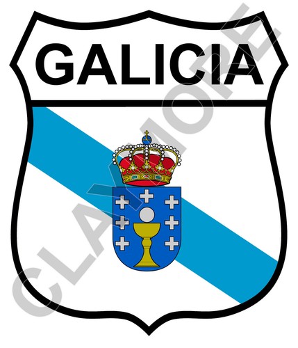 Adesivo auto iberico galizia - auto,