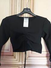 TECH CROP TOP ZARA TAGLIA XS NERO. USATO QUASI NUOVO TENUTO BENISSIMO. 