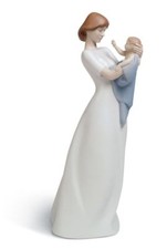 FIGURINA LLADRO A MOTHER'S TREASURE #18294 MARCA NUOVA CON SCATOLA RISPARMIO $$ MADRE E FIGLIO F/SH