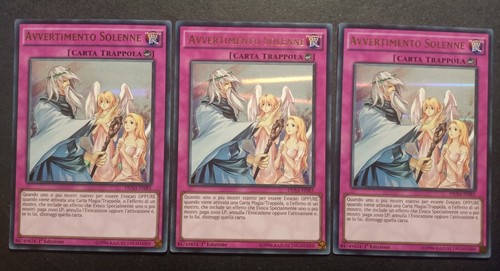 3 x avvertimento - yu-gi-oh,