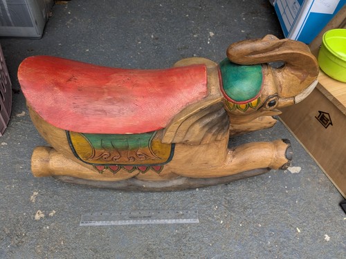 Very large vintage hand - hand, carved
