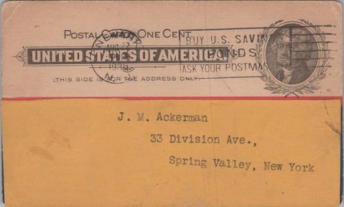 C1890s postal used - c1890s,