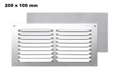 GRIGLIA DI VENTILAZIONE AREAZIONE DA ESTERNO IN ALLUMINIO RETTANGOLARE CM 20X10