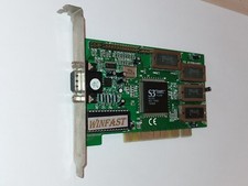 SCHEDA VIDEO PCI S3 Trio64V+ 86C765 WINFAST #1 GRAFICA PC DESKTOP VINTAGE PC