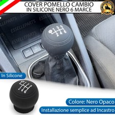 COVER POMELLO SILICONE NERO OPACO CAMBIO 6 MARCE AUDI A4 B8 AVANT PRE-RESTYLING