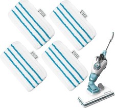 4 Panni Lavabili in Microfibra per Black & Decker Steam Mop, Lavabili in Microfi