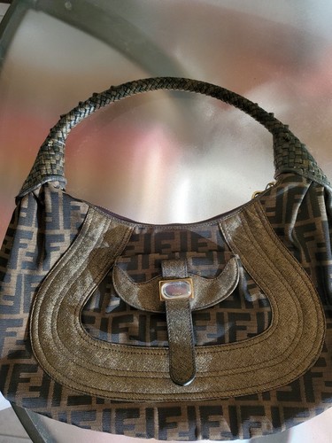 Borsa spia fendi marrone - borsa,