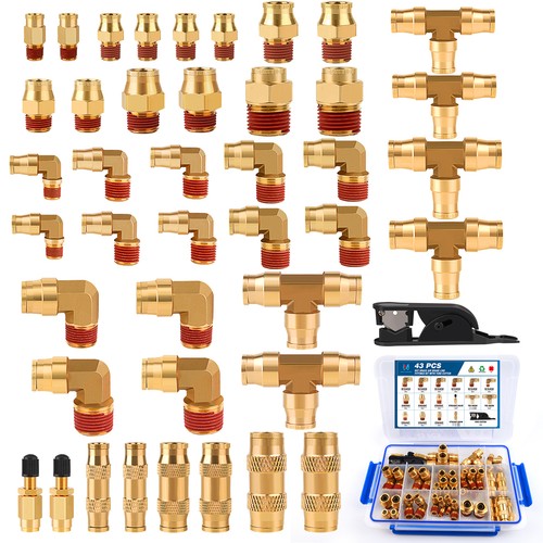 43pcs brass air line - 43pcs, fittings