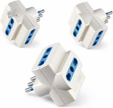Set of 3 Small 10A Triple Plug