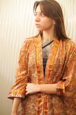 Kimono Duster In Seta Pura