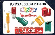 GIAN - Scheda Tel.  PRP  "MOULINEX FANTASIA"  Golden 188 - Usata