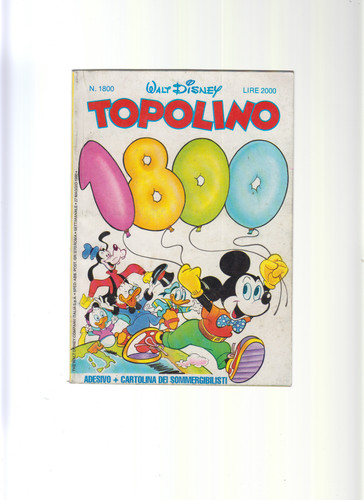 Topolino 1800 edizione - topolino,