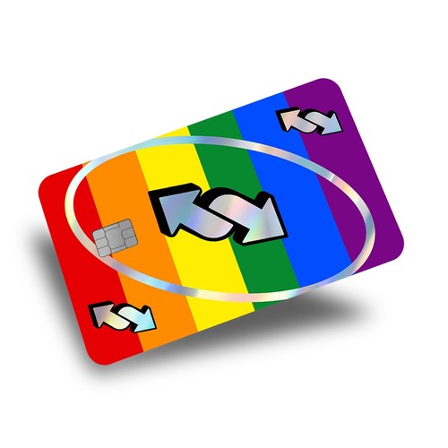 Adesivo uno carta credito - adesivo, di